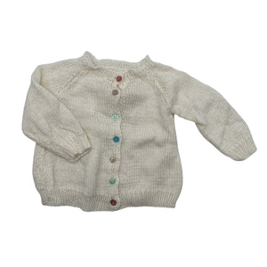 Unisex Handmade - Kardigan, suurus 62 - 68 - Valge (1)