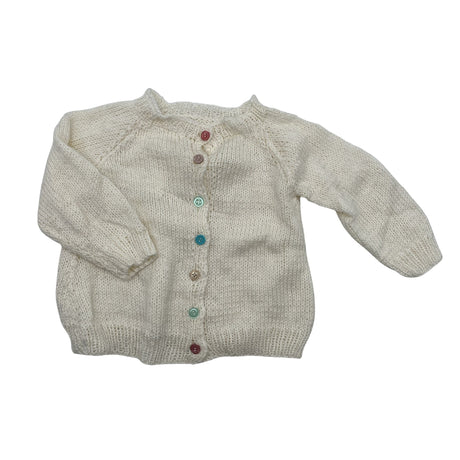 Unisex Handmade - Kardigan, suurus 62 - 68 - Valge ()