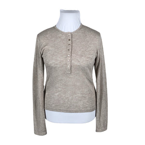 Unisex Guaja - Trikotaažist pluus, suurus 44 - Beige (1)
