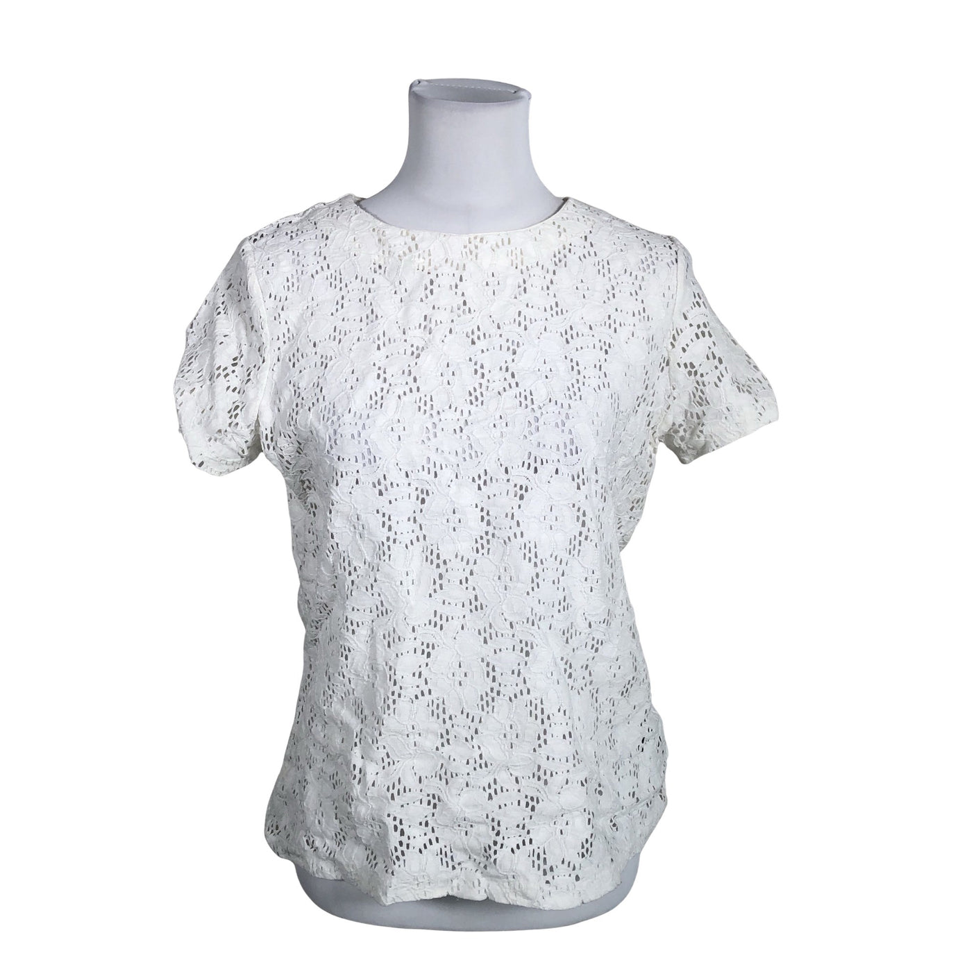 Unisex Lauren Ralph Lauren - Lühikeste käistega pluus, suurus 40 - Valge (1)