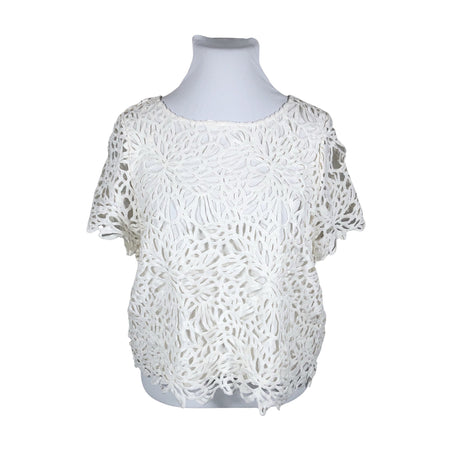 Unisex s.Oliver - Lühikeste käistega pluus, suurus 42 - Valge ()