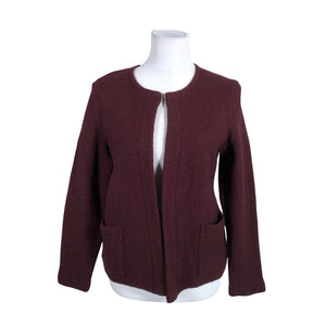 Unisex Aino - Kardigan, suurus 36 - Veinipunane (1)