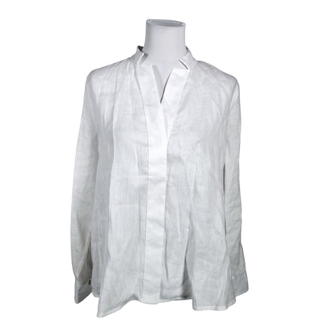 Unisex Cento Lino - Pluus, suurus 40 - Valge ()