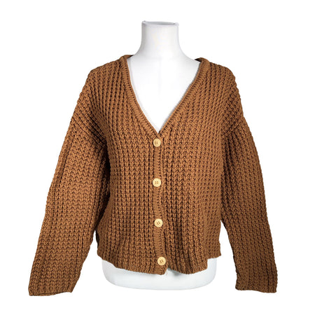 Unisex Twothirds - Kardigan, suurus 40 - Pruun ()