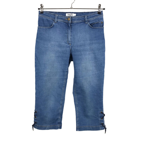 Unisex Voglia - Teksast poolpikad püksid, suurus 36 - Sinine ()