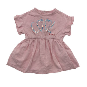 Unisex Guess - Trikotaažist kleit, suurus 74 - 80 - Heleroosa (1)
