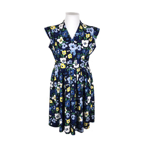 Unisex Lady Vintage - Trikotaažist kleit, suurus 46 - Sinine (1)