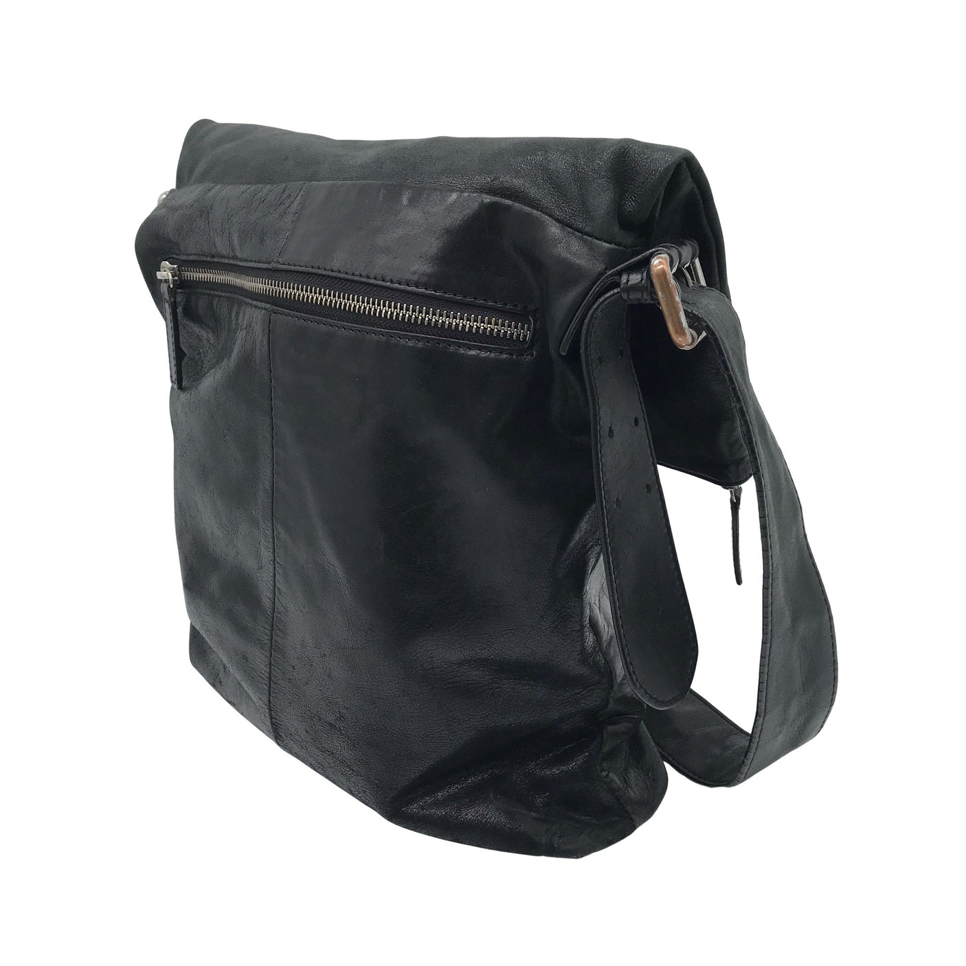 Unisex Wera - Õlakott, suurus Midi - Must (2)
