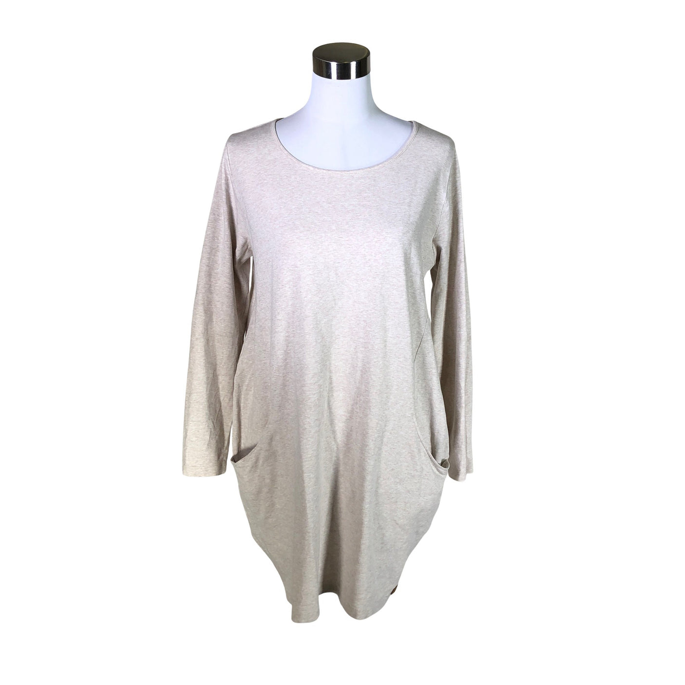Unisex Metsola - Trikotaažist kleit, suurus 40 - Beige (1)