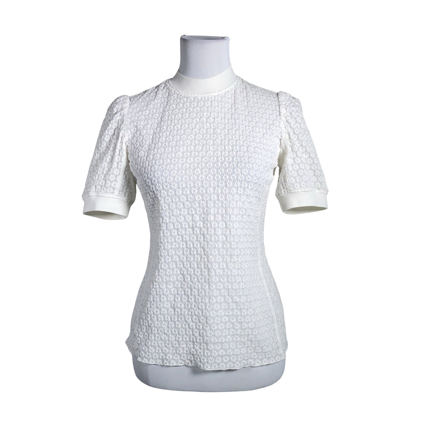 Unisex Arket - Lühikeste käistega pluus, suurus 36 - Valge (1)