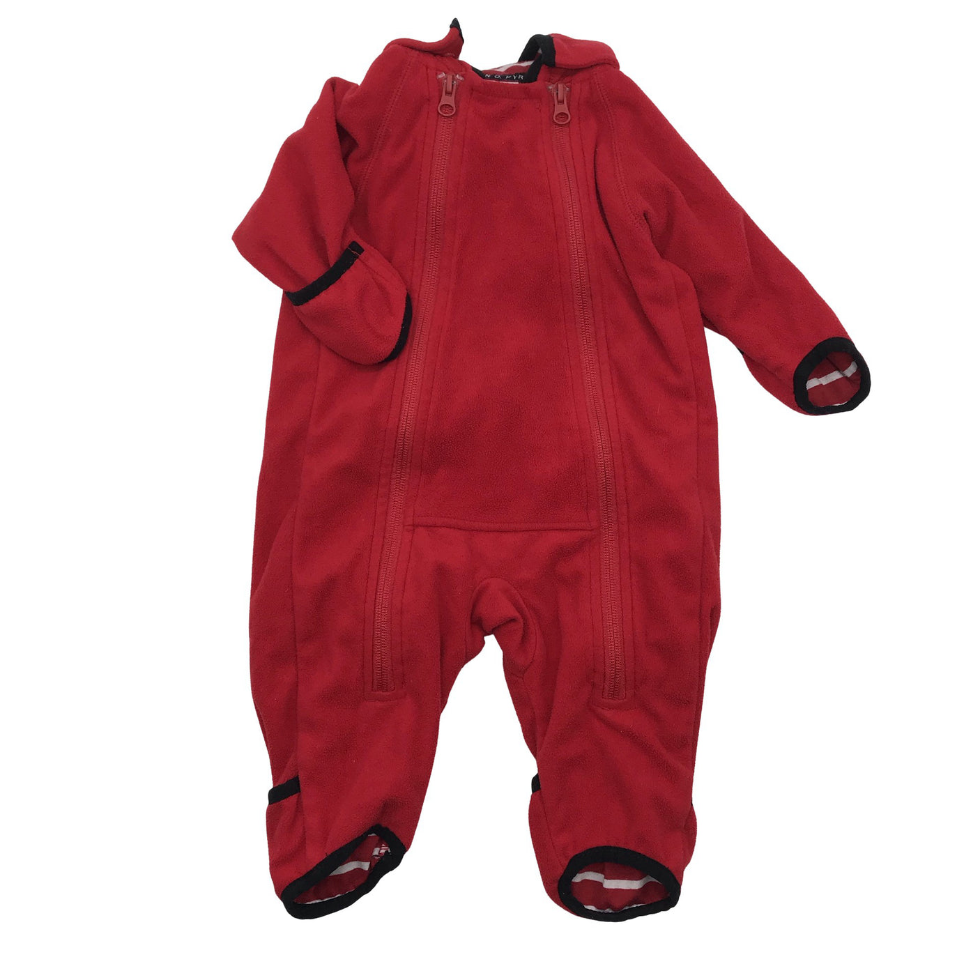 Unisex Polarn O. Pyret - Fliiskombinesoon, suurus 56 - 62 - Punane (1)