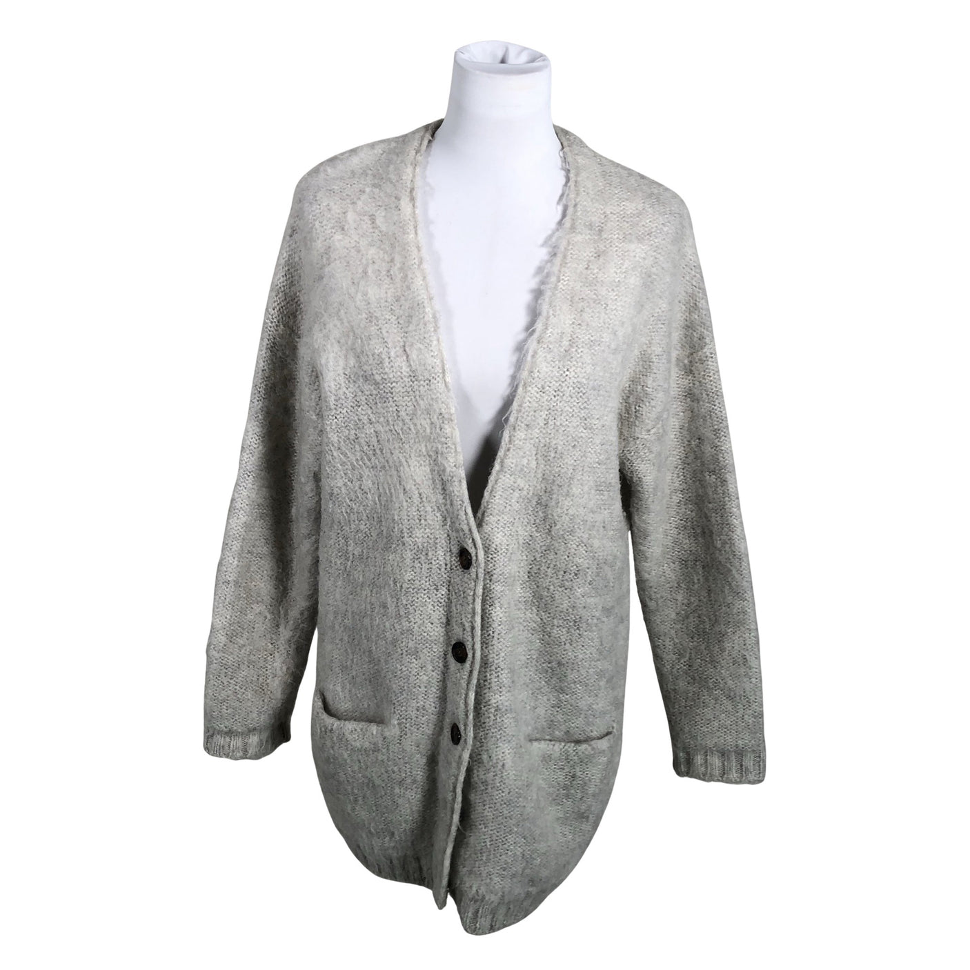 Unisex Selected - Kardigan, suurus 36 - Hall (1)