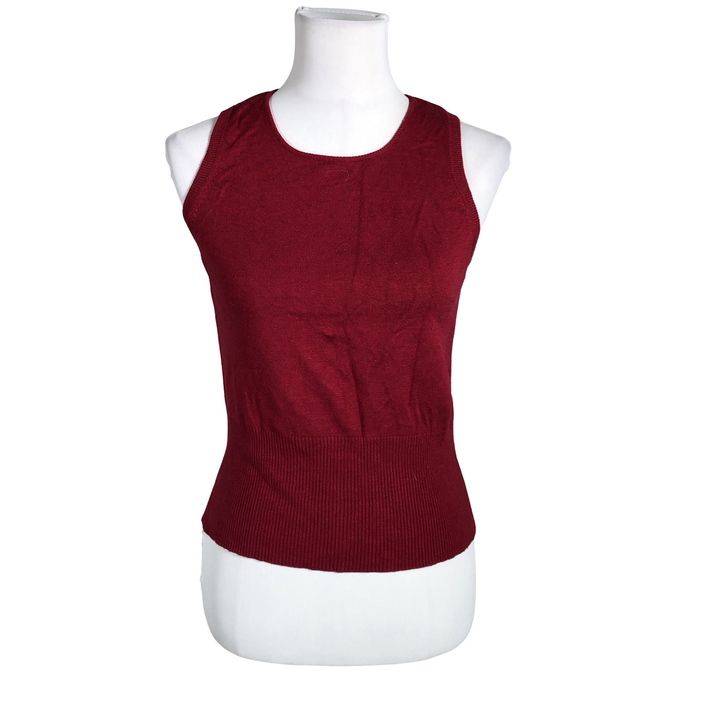 Unisex Part two - Kootud vest, suurus 38 - Veinipunane (1)