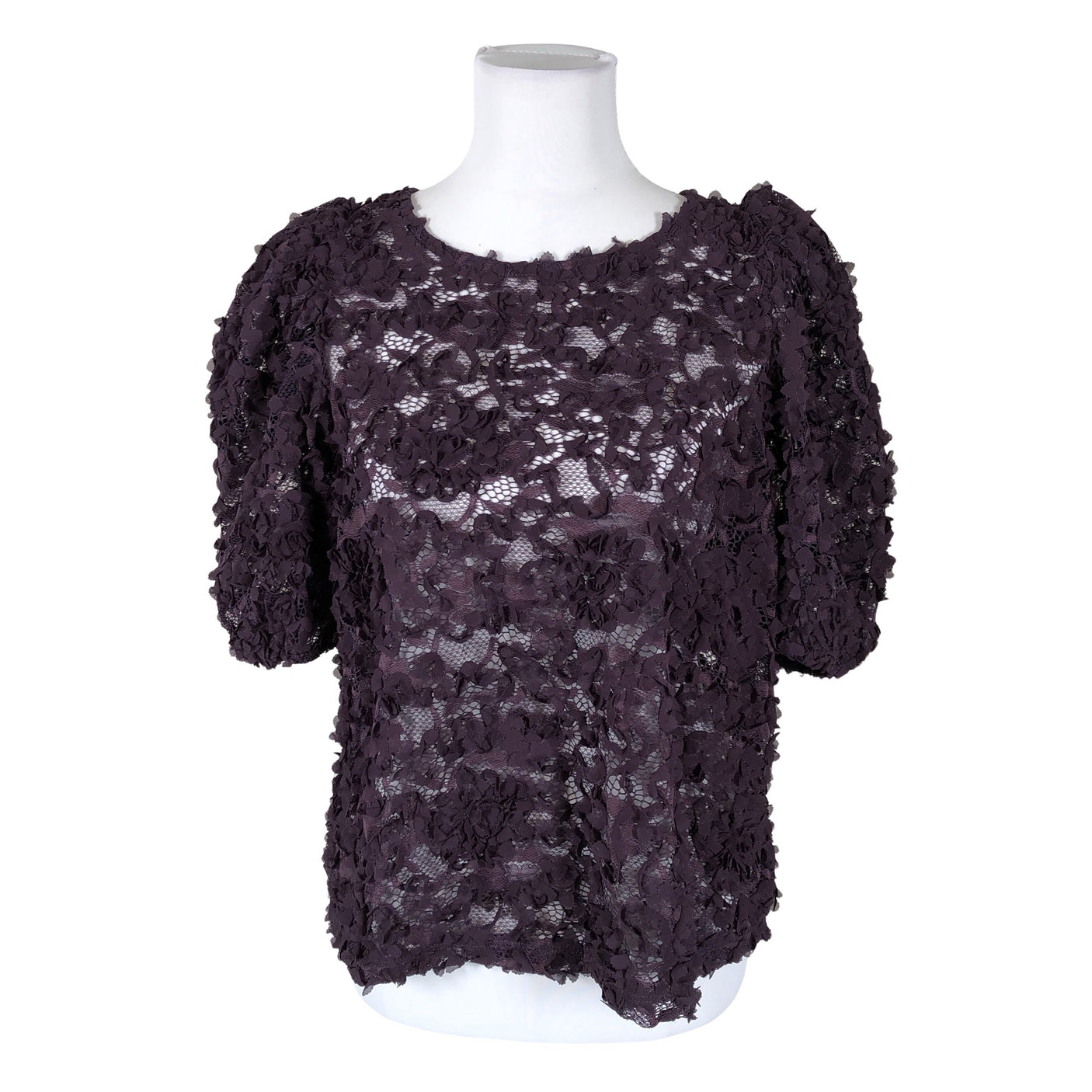 Unisex Holly & Whyte by Lindex - Lühikeste käistega pluus, suurus 40 - Lilla (1)