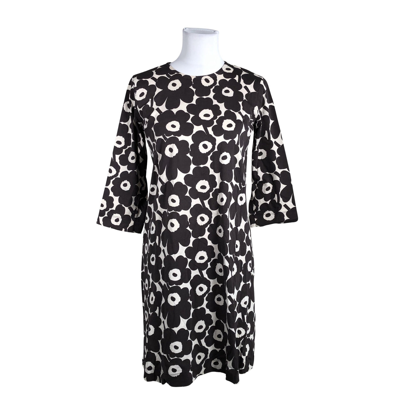 Unisex Marimekko - Trikotaažist kleit, suurus 36 - Pruun (1)