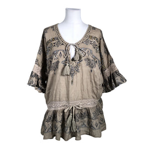 Unisex Happy Island - Mitteveniv tuunika, suurus 36 - Pruun (1)