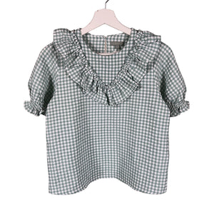 Unisex Coconut - Lühikeste käistega pluus, suurus 158 - 164 - Roheline (1)