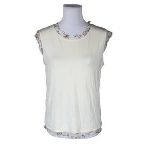 Unisex Laura Ashley - T-särk, suurus 40 - Looduslik valge (1)