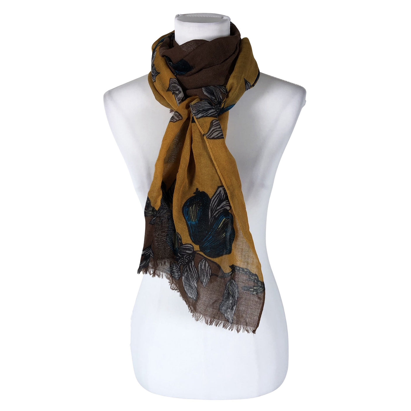 Unisex Marja Kurki - Õhuke sall, suurus Maxi - Pruun (1)