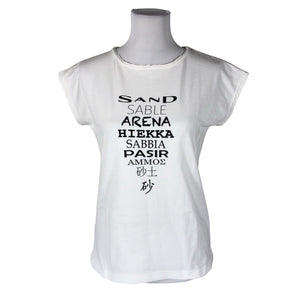 Unisex Sand Jeans - T-särk, suurus 36 - Valge (1)