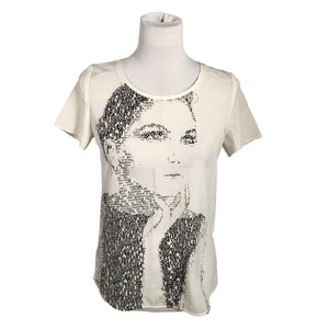Unisex Esprit - Lühikeste käistega pluus, suurus 34 - Valge (1)