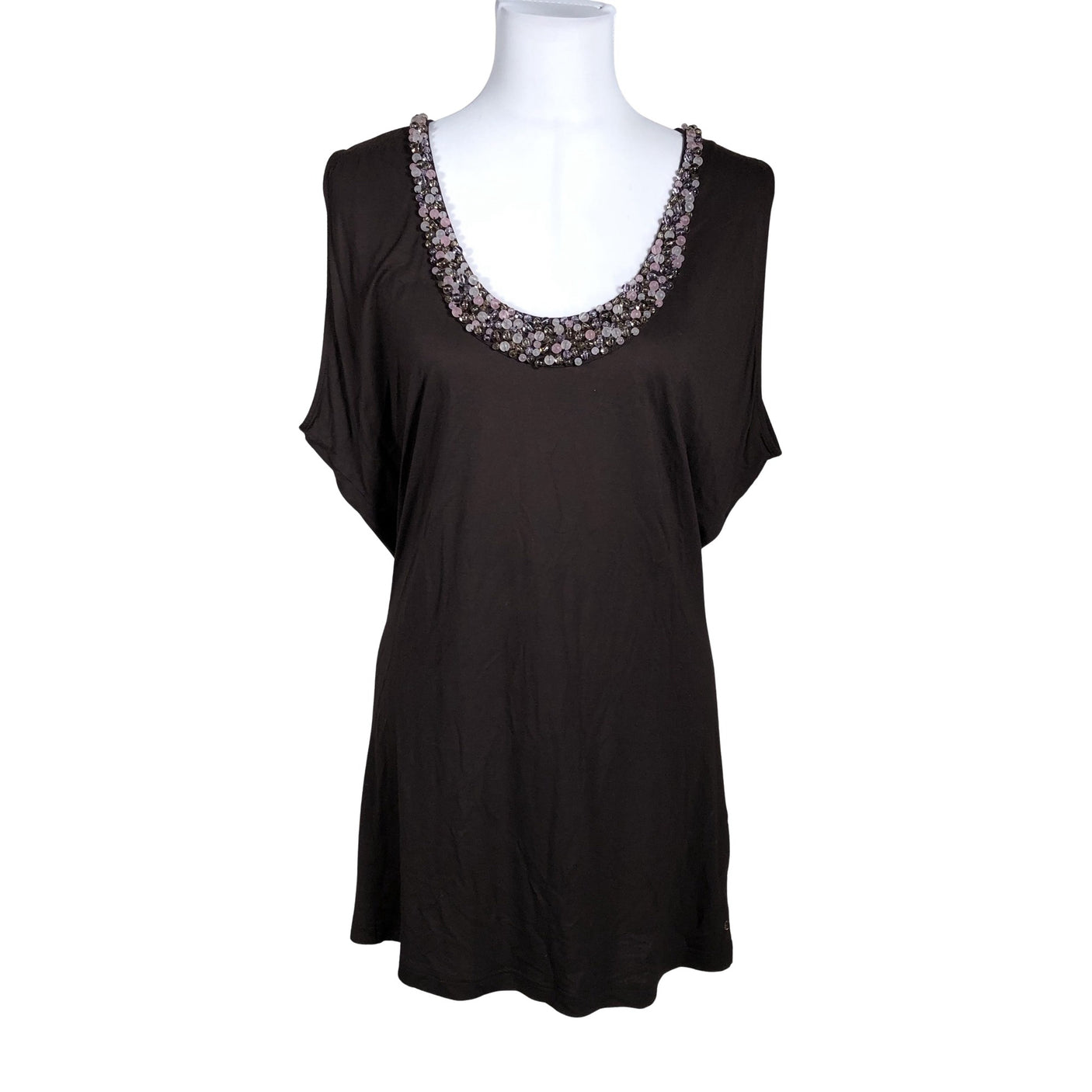 Unisex Escada Sport - Trikotaažist topp, suurus 38 - Pruun (1)