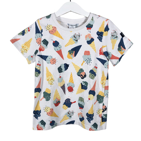 Unisex Polarn O. Pyret - T-särk, suurus 122 - 128 - Valge ()