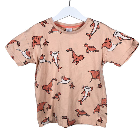 Unisex Lindex - T-särk, suurus 110 - 116 - Heleroosa ()