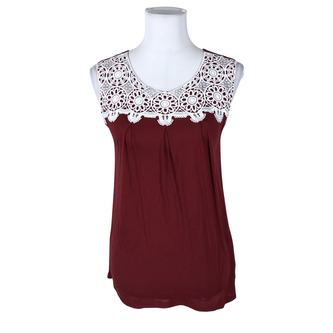 Unisex Lumoan - Trikotaažist topp, suurus 34 - Veinipunane (1)