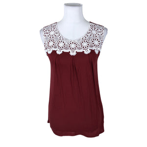 Unisex Lumoan - Trikotaažist topp, suurus 34 - Veinipunane (1)