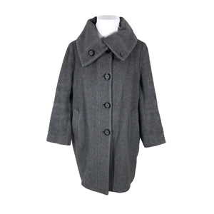 Unisex Manuela Conti - Villane mantel, suurus 44 - Hall (1)