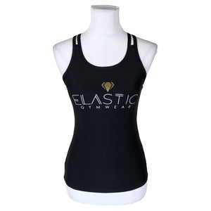 Unisex Elastic Gymwear - Sporditopp, suurus 32 - Must (1)