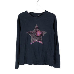 Unisex Name It - Trikotaažist pluus, suurus 134 - 140 - Sinine (1)