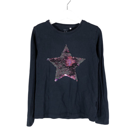 Unisex Name It - Trikotaažist pluus, suurus 134 - 140 - Sinine (2)