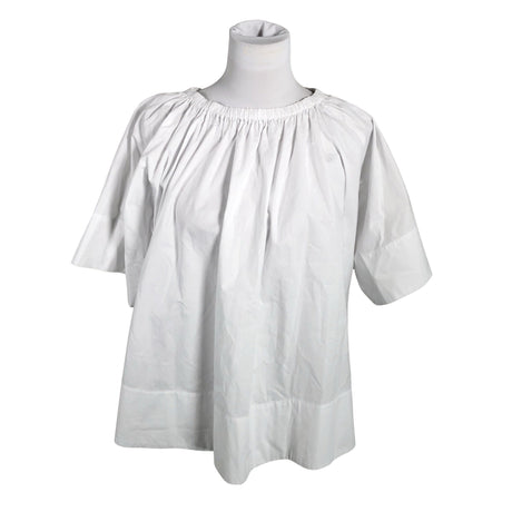 Unisex Your Face - Lühikeste käistega pluus, suurus 36 - Valge ()