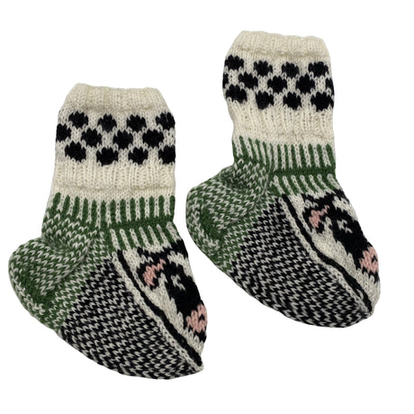 Unisex Handmade - Villased sokid, suurus 32 - Looduslik valge ()