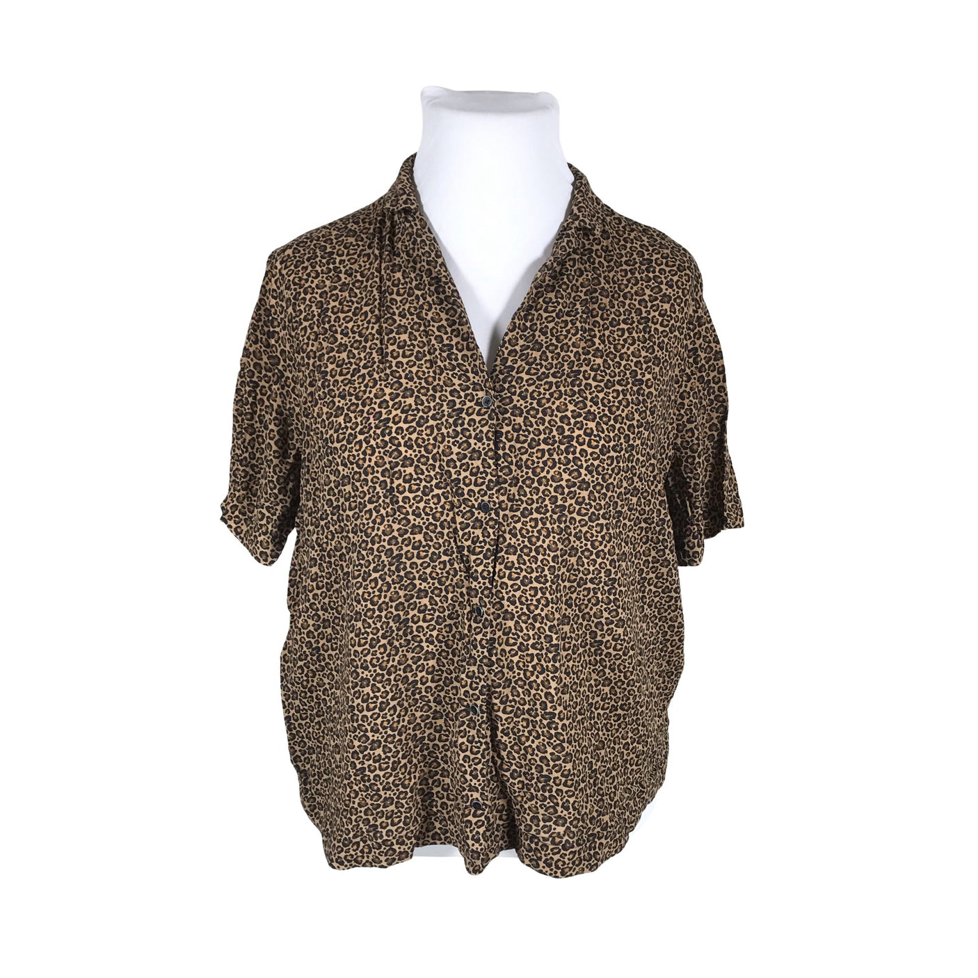 Unisex We - Lühikeste käistega pluus, suurus 44 - Pruun (1)