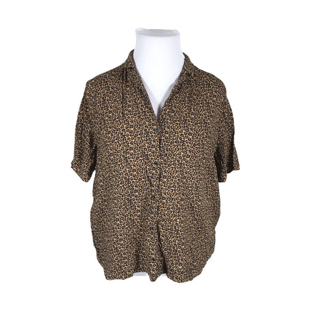 Unisex We - Lühikeste käistega pluus, suurus 44 - Pruun ()
