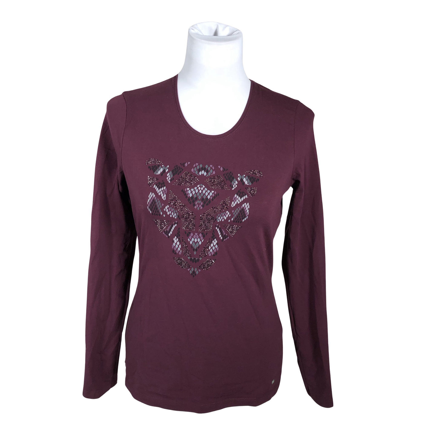 Unisex Gerry Weber - Trikotaažist pluus, suurus 38 - Veinipunane (1)