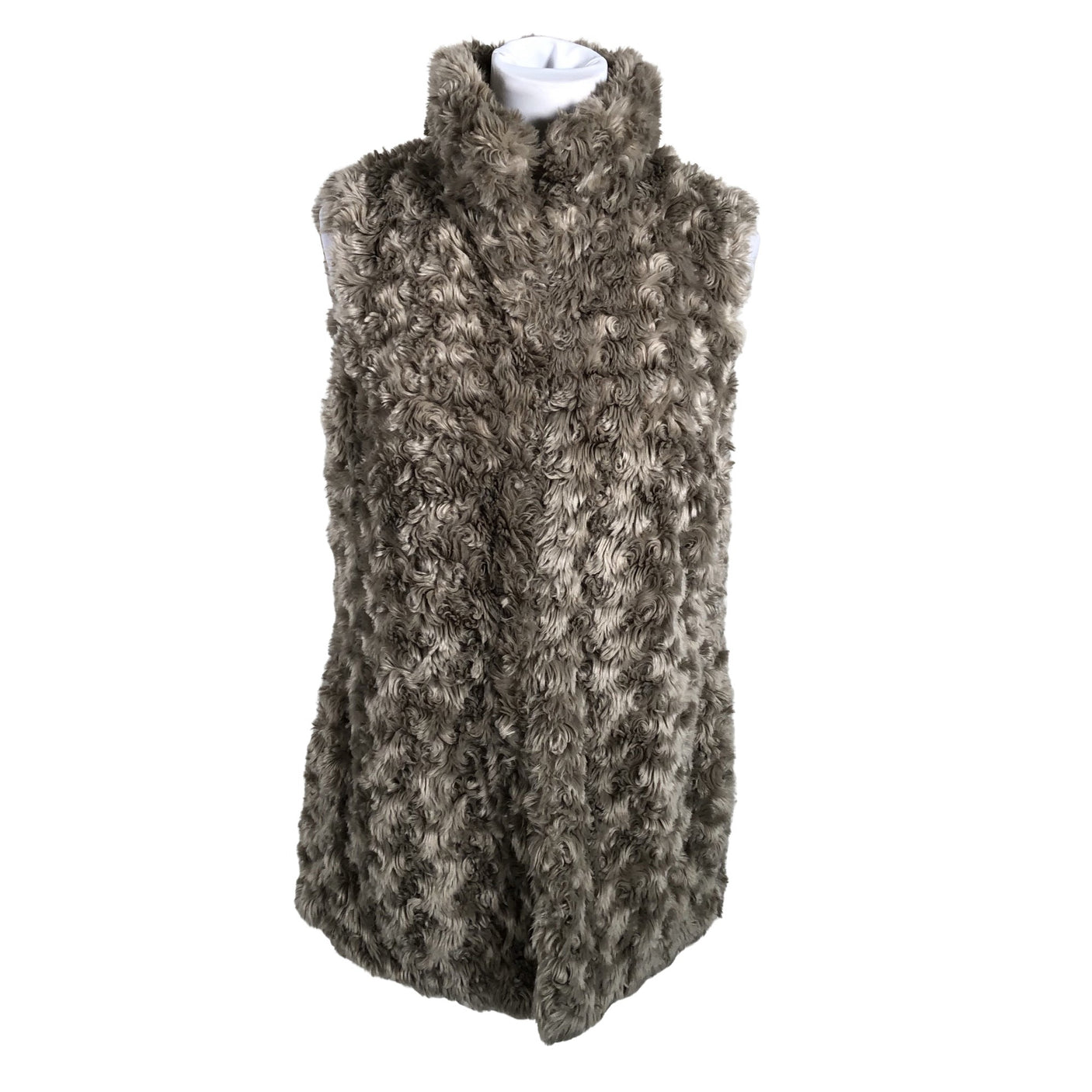 Unisex Next - Kunstkarusnahast vest, suurus 40 - Hall (1)