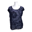 Unisex Lindex - Lühikeste käistega pluus, suurus 40 - Lilla ()
