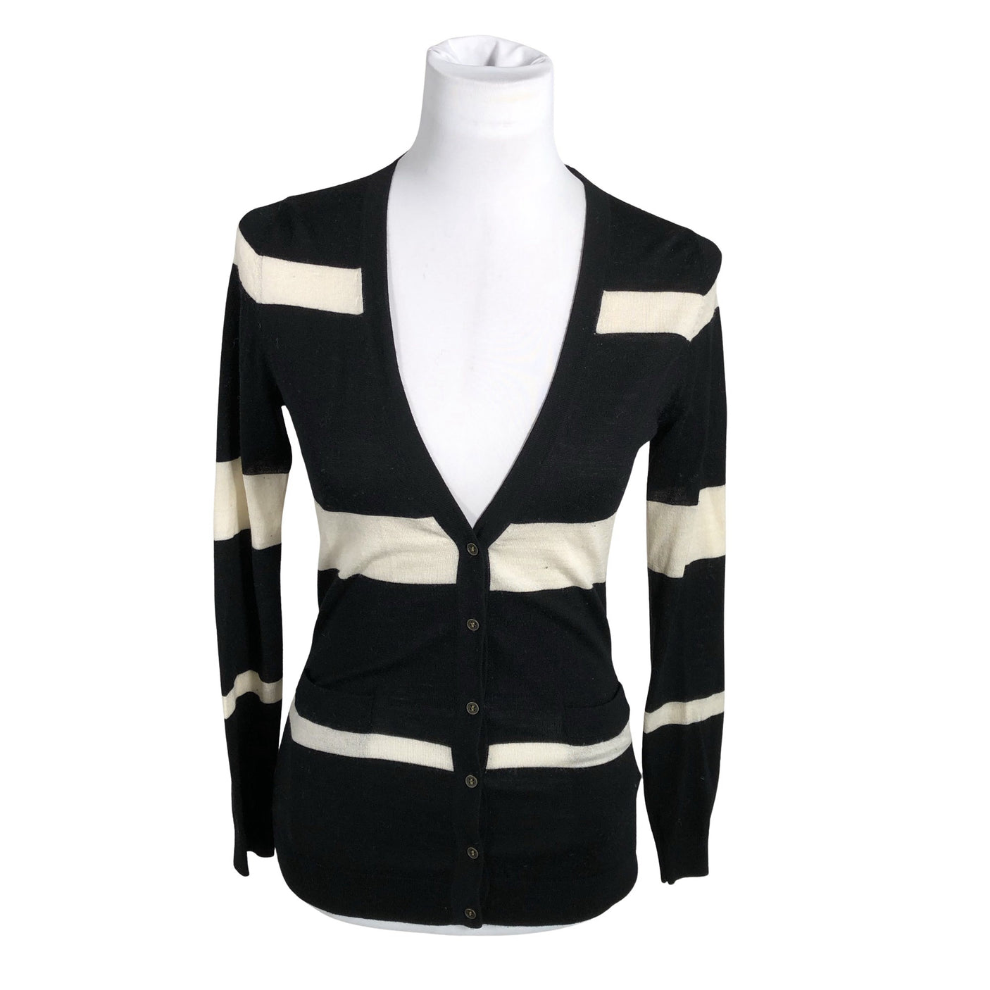 Unisex Massimo Dutti - Kardigan, suurus 36 - Must (1)