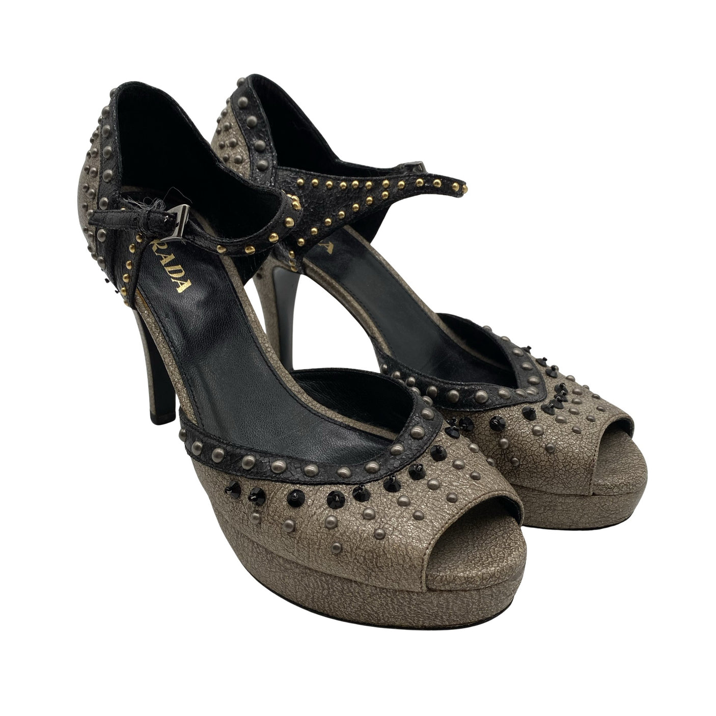 Unisex Prada - Lahtise ninaga kontsakingad, suurus 38 - Pruun (2)