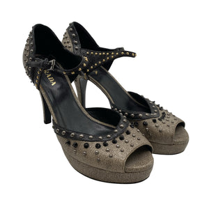 Unisex Prada - Lahtise ninaga kontsakingad, suurus 38 - Pruun (2)