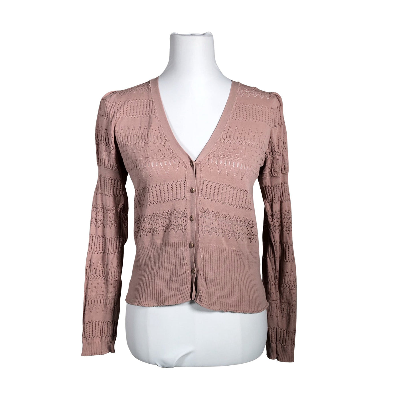 Unisex Noa Noa - Kardigan, suurus 38 - Heleroosa (1)