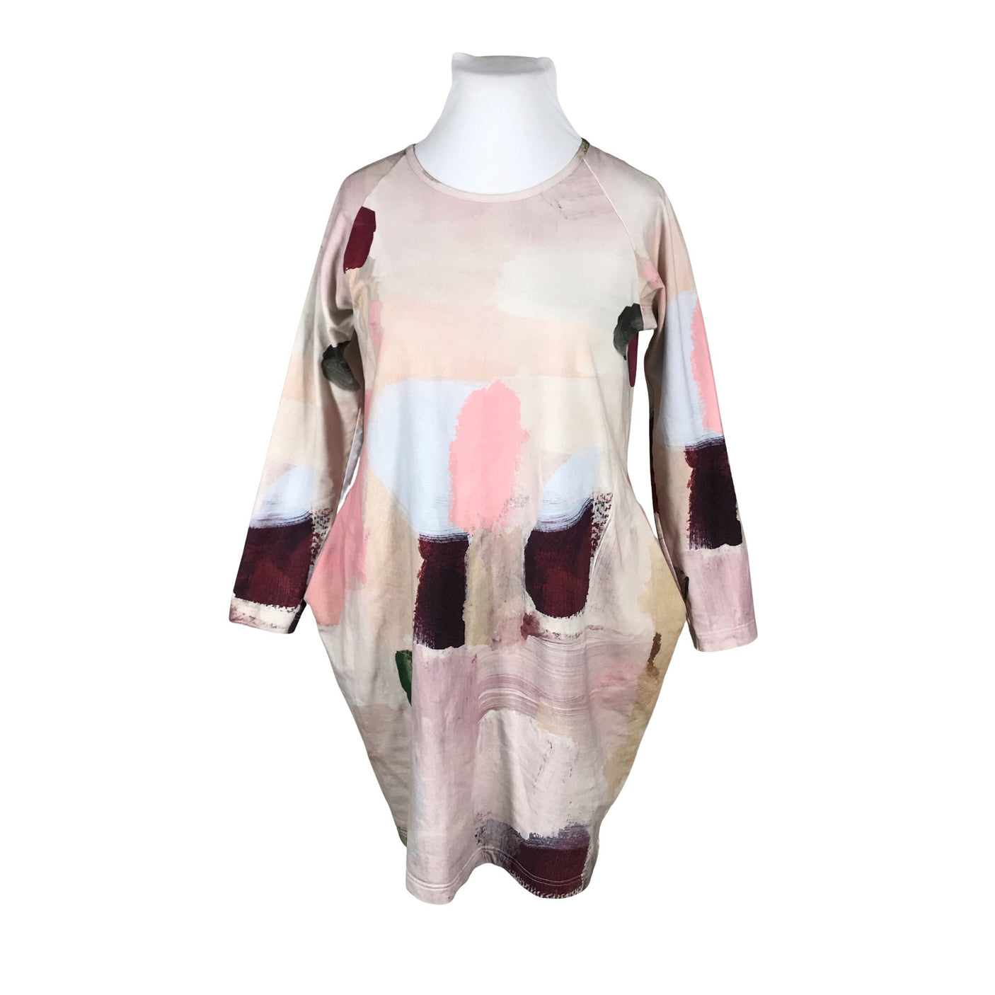 Unisex Papu - Trikotaažist kleit, suurus 42 - Heleroosa (1)