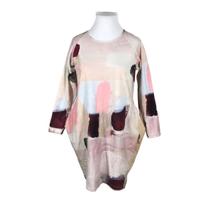 Unisex Papu - Trikotaažist kleit, suurus 42 - Heleroosa (1)