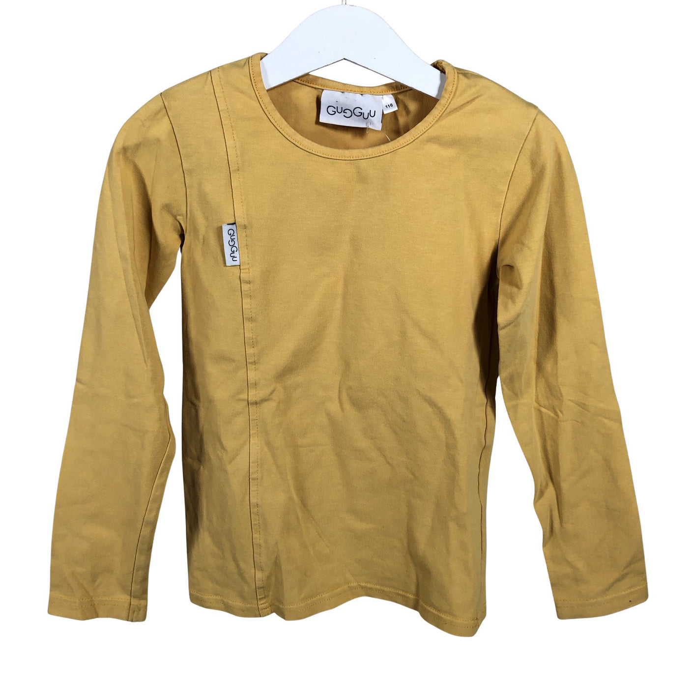 Unisex Gugguu - Trikotaažist pluus, suurus 110 - 116 - Kollane (1)