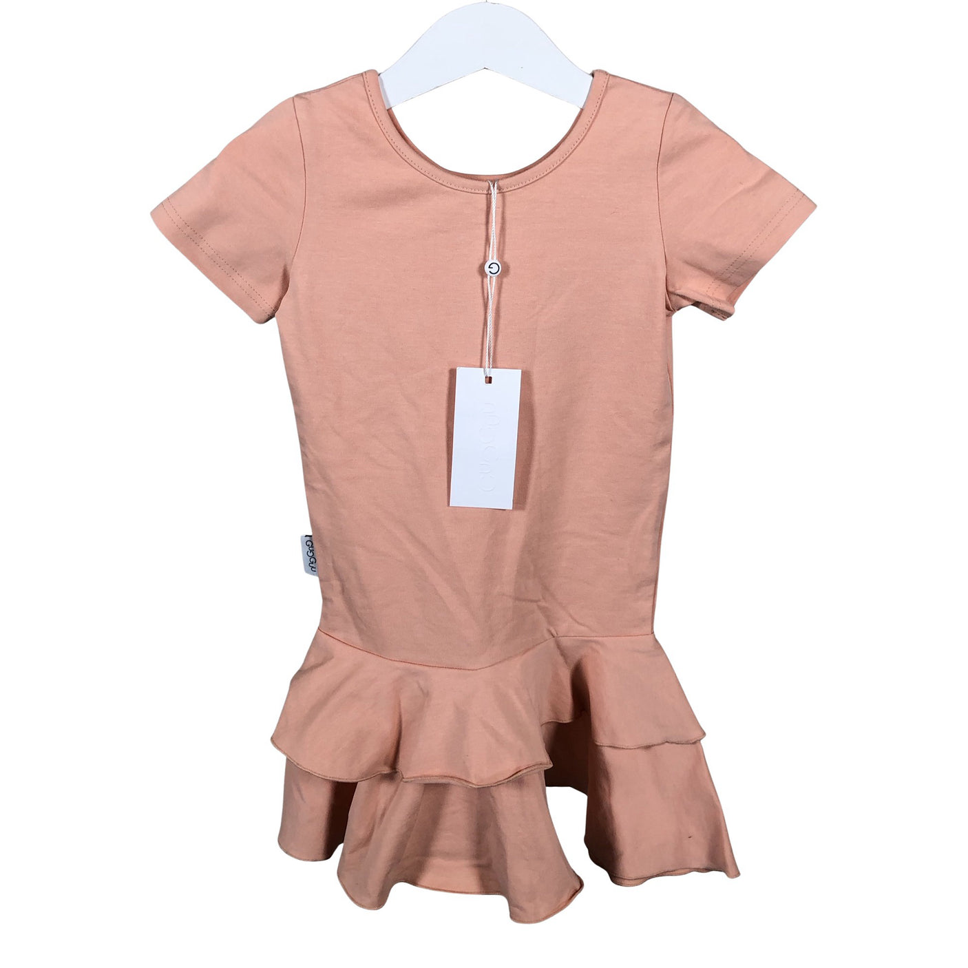 Unisex Gugguu - Trikotaažist kleit, suurus 98 - 104 - Heleroosa (1)