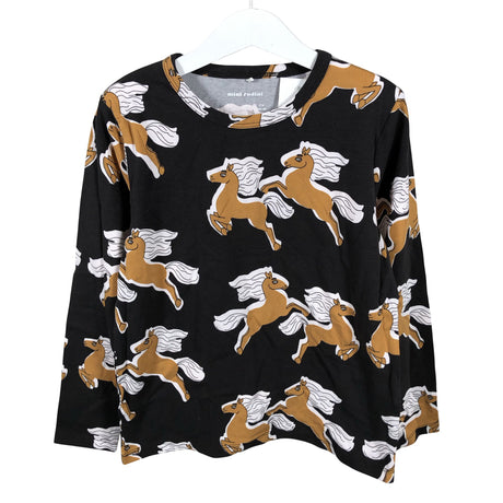 Unisex Mini Rodini - Trikotaažist pluus, suurus 128 - 134 - Pruun ()